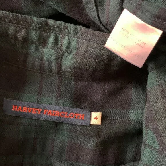 Harvey Faircloth Flannel Size Zip Button Down - Picture 12 of 12